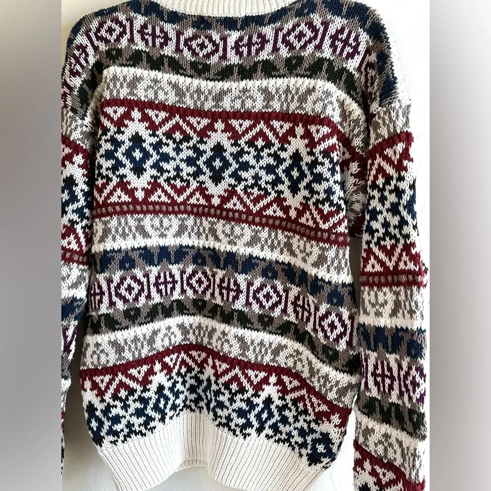 Old School Clothing Co. Vintage Oversized Grandpa Chunky Unisex Sweater Sz M
